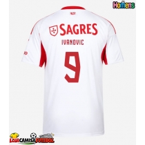 Camisa de Futebol Benfica Franjo Ivanovic #9 Equipamento Alternativo 2025-26 Manga Curta